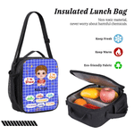 Personalised Cartoon Character I'm Kind I'm Brave Backpack Lunch Bag Pencil Case Set with Name Daily Use Back to School Gift for Kids