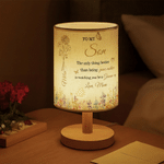 Personalized To My Daughter Better Than Being Your Mother Retro Wild Florals Birth Flower Table Lamp with Name Home Decor Birthday Gift for Family