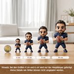 Personalisierte 3D Cartoon-Sportler Dekofigur | aus Foto mit Namen | Tischdeko | Fußball Team Andenken Geburtstag Geschenk für Sportliebhaber