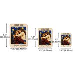 Personalized Starry Night Oil Painting Style Photo Car Visor Clip with Name and Title Car Accessories Birthday Anniversary Gift for Couple