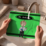 Personalized Cartoon Character Pencil Crayon Non-Slip Mouse Pad Desk Mat with Text Daily Use Back to School Teacher's Day Gift for Teacher Educator