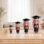 Gepersonaliseerd Mini 3D Afstudeer Fotobeeldje Plaquette met Tekst Verjaardag Afstuderen Keepsake Verjaardagscadeau voor Afgestudeerden