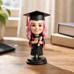 Figura 3D personalizada de graduación desde foto - Estatua de retrato de graduado personalizada con texto, regalo de recuerdo de graduación