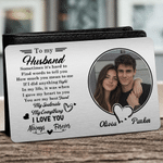 Personalised Sometimes It's Hard to Find Words Photo Wallet Card with Names Valentine's Day Anniversary Gift for Couples