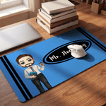 Personalized Cartoon Character Pencil Crayon Non-Slip Mouse Pad Desk Mat with Text Daily Use Back to School Teacher's Day Gift for Teacher Educator