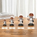 Gepersonaliseerd 3D-geprint golffiguurtje van jouw foto met naam leuke bureaudecoratie en verjaardagscadeau of Vaderdagcadeau voor golfliefhebbers