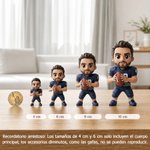 Figura personalizada de atleta de dibujos animados con foto y nombre adorno de escritorio regalo de cumpleaños y equipo para amantes del deporte