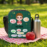 Personalised Cartoon Character I'm Kind I'm Brave Backpack Lunch Bag Pencil Case Set with Name Daily Use Back to School Gift for Kids