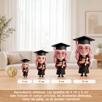 Figura 3D personalizada de graduación desde foto - Estatua de retrato de graduado personalizada con texto, regalo de recuerdo de graduación