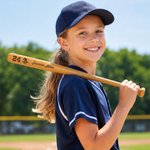 Personalized Minimalist Style Baseball Softball Bat with Name and Number Game Day Birthday Gift for Kids Softball Baseball Players