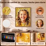 Impresiones en lienzo personalizadas con estilo de pintura al óleo moderna y nombre decoración de hogar regalo de aniversario para familiares y amigos