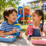 Personalisierte, mehrfarbige 16-oz-Trinkflasche mit Initialen, Namen und Trinkhalm – für den täglichen Gebrauch, als Geburtstags- oder Schulanfangsgeschenk für Jungen und Mädchen