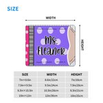 Personalised Multicolour Pencil Design Non-Slip Mouse Pad Desk Mat with Text Daily Use Back to School Teacher's Day Gift for Teacher Educator