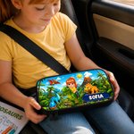Personalised Jungle Space Star Cartoon Character Dinosaur Pencil Case with Name Back to School Birthday Gift for Kids Students