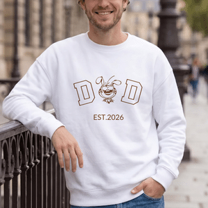 Personalised Line Art Cartoon Marsupilami Multicolour T-shirt Sweatshirt Hoodie with Year Birthday Father's Day Gift for Family | Callie × Marsupilami®