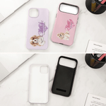Personalized Watercolor Style Pet Photo Multicolor Phone Case for iPhone Samsung with Name Daily Use Birthday Gift for Pet Owners Lovers