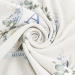 Personalised Floral Crest Wedding Table Runner with Place and Time Home Decor Wedding Reception Gift for Engagement Couples
