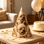 Personalised Funny Photo Birthday Hat Party Favor Birthday Party Gift for Family Kids Dogs Cats