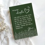 Personalised A New Chapter Wildflowers A5 Journal Notebook with Name Birthday Retirement Gift for Woman Teacher Retiree