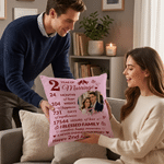 Personalized Photo Wedding Anniversary Throw Pillow Cover with Couple Name and Anniversary Number Home Decor Anniversary Gift for Couples