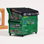 Personalized Graffiti Style Dumpster Shaped Pencil Holder with Text Desk Decor Birthday Housewarming Graduation Gift for Friends Students
