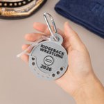 Personalised Multicolour 3D Printed Wrestling Keyring Pin Holder with Text and Year Birthday Team Gift for Wrestlers