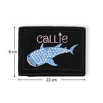 Etiqueta de identificación BCD personalizada con nombre y diseño de tiburón regalo de cumpleaños para buceadores y amantes del buceo