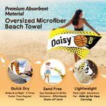 Serviette de plage personnalisée multicolore, format oversize, pour le football et le basket-ball, à séchage rapide, avec nom et numéro – Idéale pour l'été, les fêtes sur la plage et comme cadeau d'an