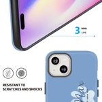 Personalized Watercolor Style Pet Photo Multicolor Phone Case for iPhone Samsung with Name Daily Use Birthday Gift for Pet Owners Lovers