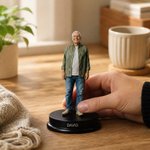 Figura 3D personalizada a partir de foto con base y nombre adorno decorativo y regalo conmemorativo para familia amigos o amantes de las mascotas