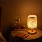 Personalized To My Daughter Better Than Being Your Mother Retro Wild Florals Birth Flower Table Lamp with Name Home Decor Birthday Gift for Family