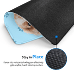 Personalized Watercolor Pet Photo Non-Slip Mouse Pad Desk Mat with Name Daily Use Birthday Gift for Pet Lovers Friends