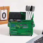 Personalized Graffiti Style Dumpster Shaped Pencil Holder with Text Desk Decor Birthday Housewarming Graduation Gift for Friends Students