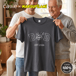 Personalised Line Art Cartoon Marsupilami Multicolour T-shirt Sweatshirt Hoodie with Year Birthday Father's Day Gift for Family | Callie × Marsupilami®