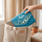 Personalized Birth Flower Crochet Hook Organizer with Name Knitting Accessories Birthday Gift for Crochet Enthusiast Mom Grandma
