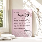 Personalised A New Chapter Wildflowers A5 Journal Notebook with Name Birthday Retirement Gift for Woman Teacher Retiree