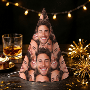 Personalised Funny Photo Birthday Hat Party Favor Birthday Party Gift for Family Kids Dogs Cats