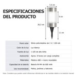 Lámpara solar de jardín personalizada con foto nombre y año decoración regalo conmemorativo por pérdida de un ser querido