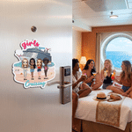 Personalised Cute Cruise 2-5 Cartoon Characters Fridge Magnet with Name Beach Party Summer Travel Birthday Gift for Best Friend Woman