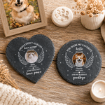 Personalised Circle Heart Shaped Heartwarming Text Pet Photo Garden Stone with Pet Name Garden Pet Memorial Gift for Pet Parent