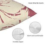 Personalized Hand-Drawn Doodle Style Pet Photo Portrait Soft Throw Pillow Cover with Name Home Decor Birthday Christmas Gift for Dog Cat Owners