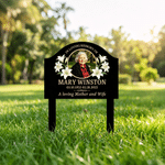 Personalised In Loveing Memory of Photo Garden Stake with Name and Date Memorial Sympathy Gift for Family