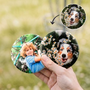 Personalized Durable Photo PDGA Legal Disc Golf Mini Marker Daily Use Anniversary Birthday Gift for Disc Golf Lovers Father Friend