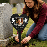 Personalised In Loveing Memory of Photo Garden Stake with Name and Date Memorial Sympathy Gift for Family