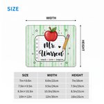 Personalized Teach Love Inspire Non-Slip Mouse Pad Desk Mat with Appellation and Name Daily Use Teacher’s Day Gift for Teacher