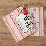 Personalized Teach Love Inspire Non-Slip Mouse Pad Desk Mat with Appellation and Name Daily Use Teacher’s Day Gift for Teacher