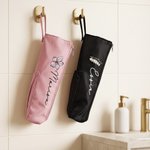 Personalised Birth Flower Heat Resistant Waterproof Hair Tool Storage Bag with Name Travel Daily Dorm Use Birthday Gift for Woman Mum