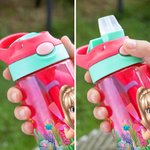 Personalized Cartoon Kid Diver Ocean Animal 16 oz Water Bottle with  Name and Straw Summer Vacation Back to School Birthday Gift for Girls Boys