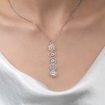 Personalised 1-6 Birth Flower Necklace Dainty Jewellery Daily Wear Birthday Gift for Women Girlfriends