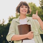 Personalised Imitation Leather Name Text Notebook with 100 Lined Pages Birthday Appreciation Office Gift for Colleagues Leaders